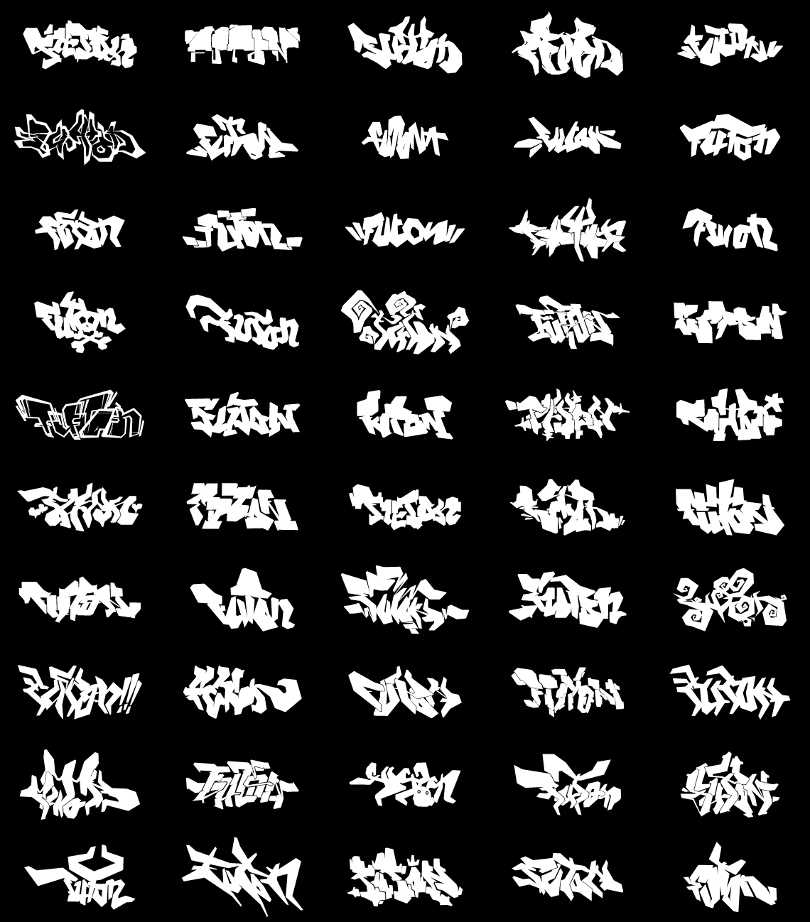 Typographie Graffiti vectoriel